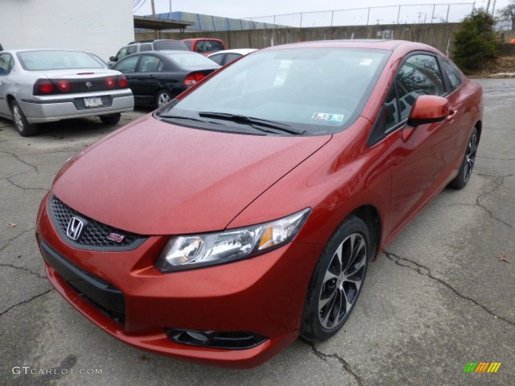 Sunburst Orange Pearl 2013 Honda Civic Si Coupe Exterior Photo #77719097