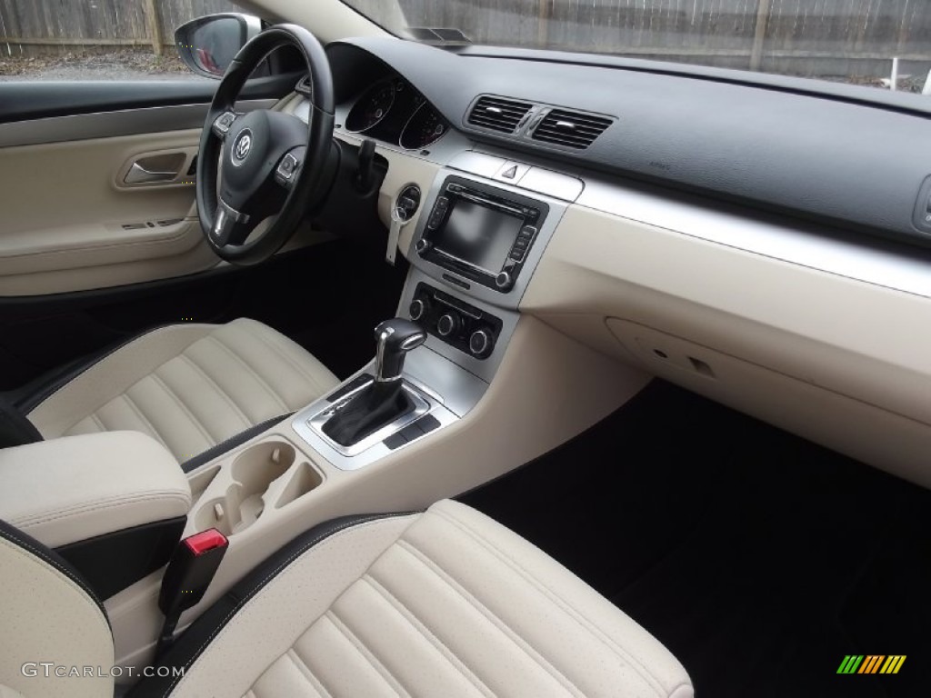 2010 Volkswagen CC Sport Cornsilk Beige Two Tone Dashboard Photo #77719164