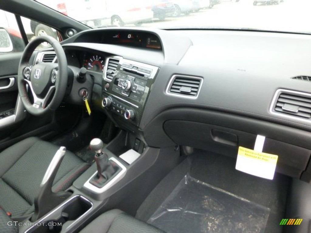 2013 Honda Civic Si Coupe Black Dashboard Photo #77719172