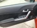Black 2013 Honda Civic Si Coupe Door Panel