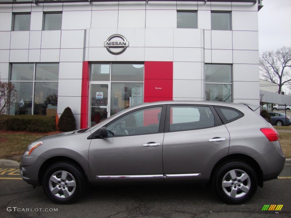 2011 Rogue S AWD - Gotham Gray Metallic / Black photo #2