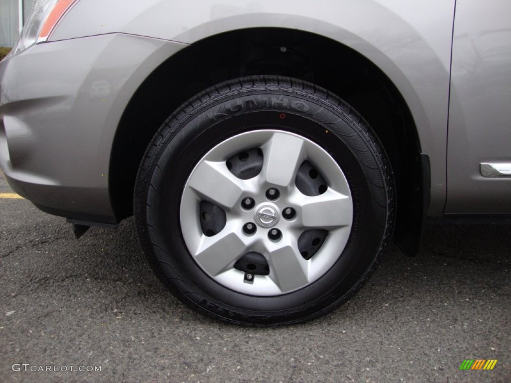 2011 Rogue S AWD - Gotham Gray Metallic / Black photo #6