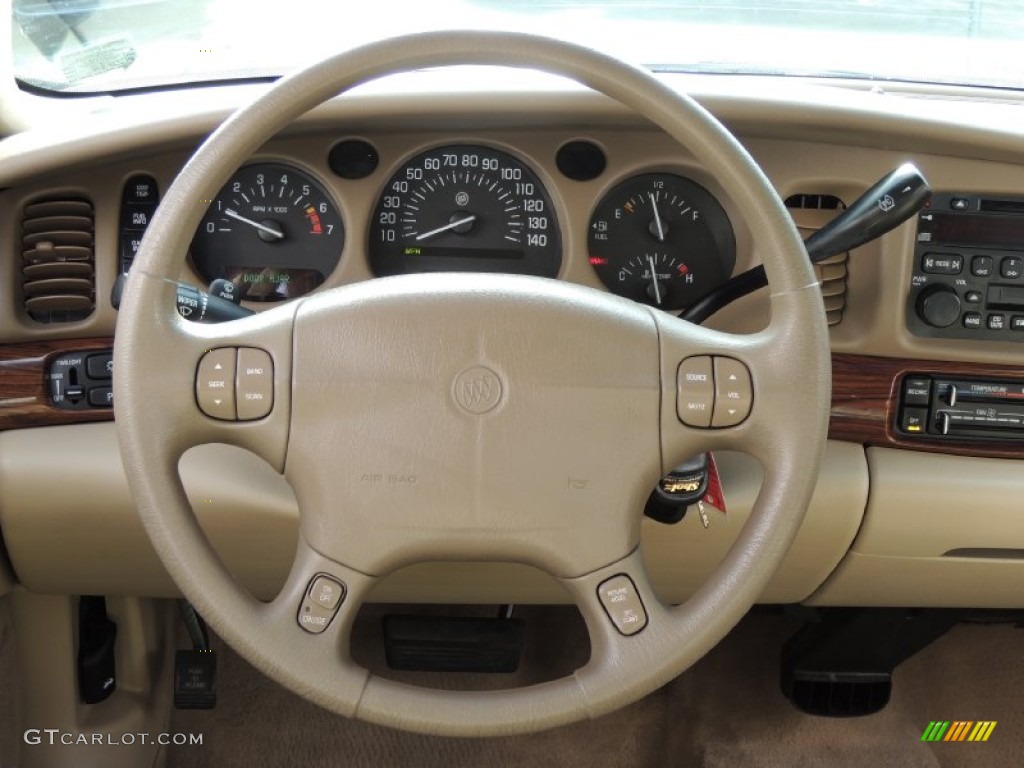 2004 Buick LeSabre Custom Light Cashmere Steering Wheel Photo #77719929