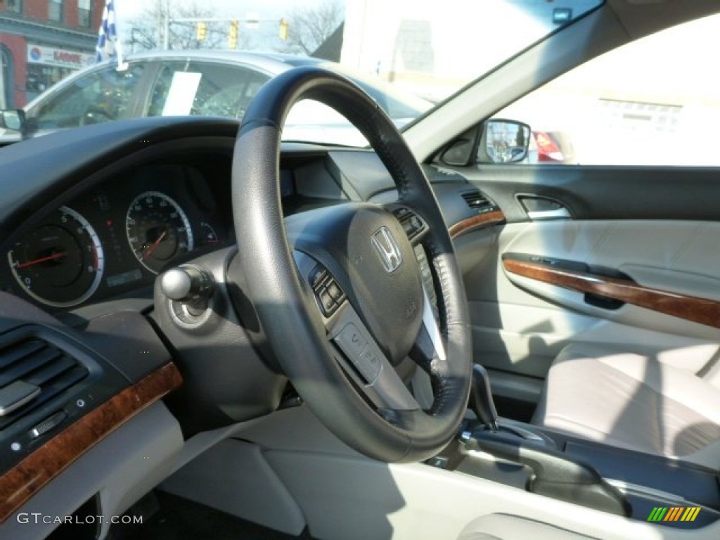 2011 Accord EX-L V6 Sedan - Alabaster Silver Metallic / Gray photo #17
