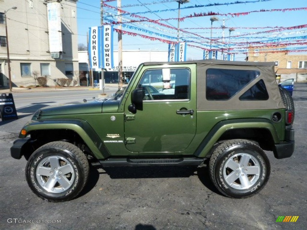 Jeep Green Metallic 2008 Jeep Wrangler Sahara 4x4 Exterior Photo #77720129