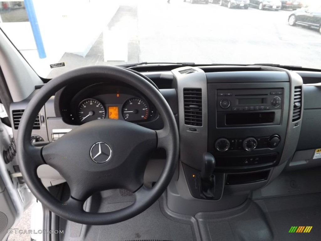 2013 Mercedes-Benz Sprinter 2500 Cargo Van Lima Black Fabric Dashboard Photo #77720361