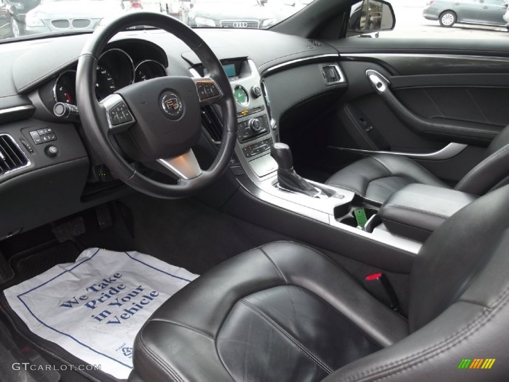 Ebony Interior 2011 Cadillac CTS 4 AWD Coupe Photo #77720939