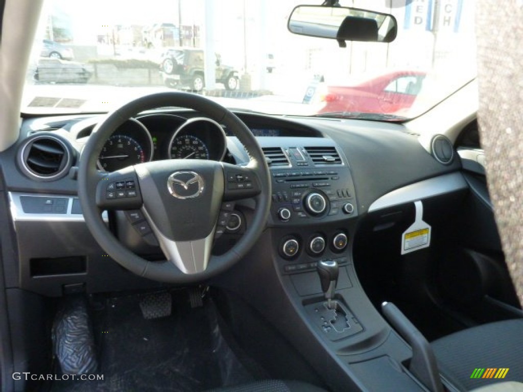 2013 Mazda MAZDA3 i Touring 4 Door Black Dashboard Photo #77721051