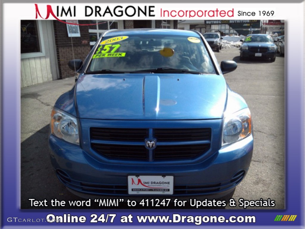 2007 Caliber SE - Marine Blue Pearl / Pastel Slate Gray photo #2