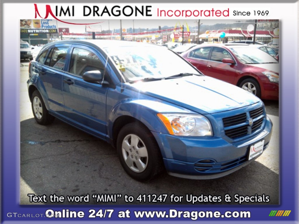 2007 Caliber SE - Marine Blue Pearl / Pastel Slate Gray photo #4
