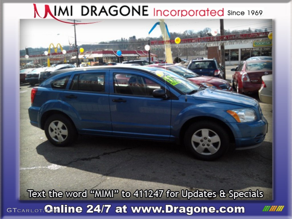 2007 Caliber SE - Marine Blue Pearl / Pastel Slate Gray photo #5