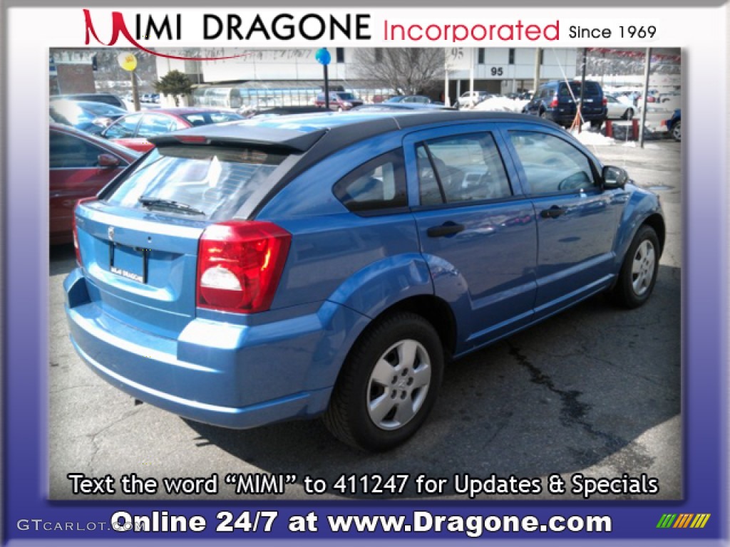 2007 Caliber SE - Marine Blue Pearl / Pastel Slate Gray photo #6