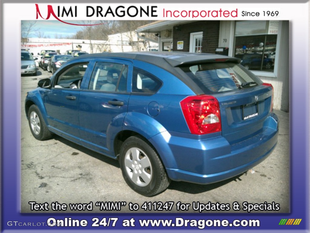 2007 Caliber SE - Marine Blue Pearl / Pastel Slate Gray photo #8