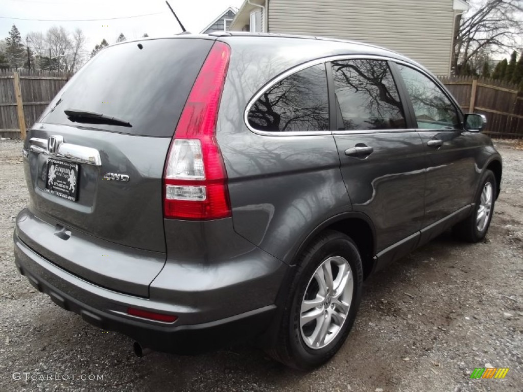 2010 CR-V EX-L AWD - Polished Metal Metallic / Black photo #4