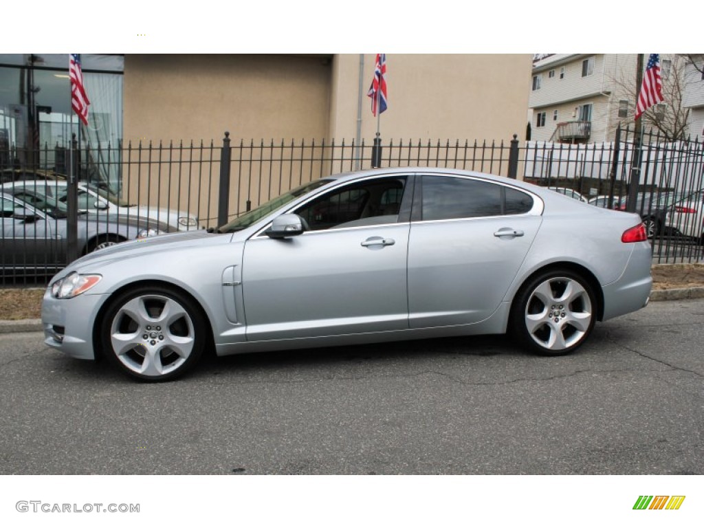 2009 XF Supercharged - Liquid Silver Metallic / Ivory/Oyster photo #3