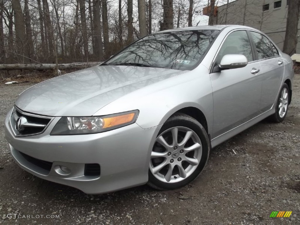 Alabaster Silver Metallic 2006 Acura TSX Sedan Exterior Photo #77723585
