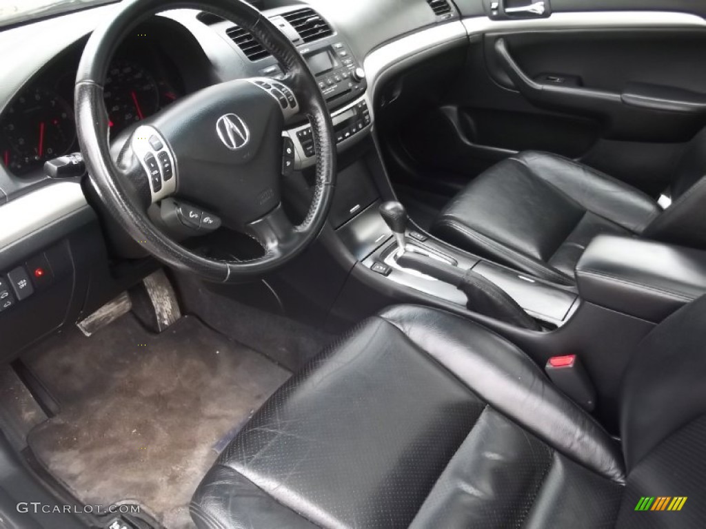 Ebony Black Interior 2006 Acura TSX Sedan Photo #77723691
