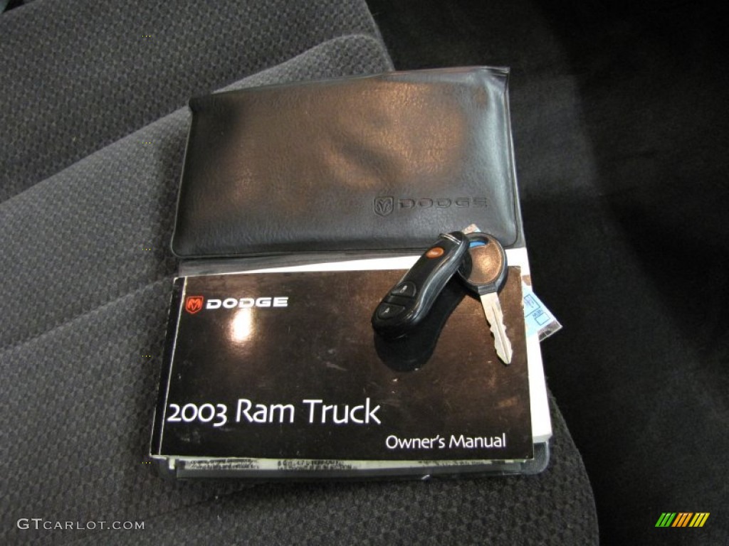 2003 Ram 1500 SLT Quad Cab 4x4 - Black / Dark Slate Gray photo #26