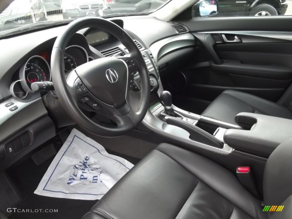 Ebony Interior 2010 Acura TL 3.5 Photo #77724765