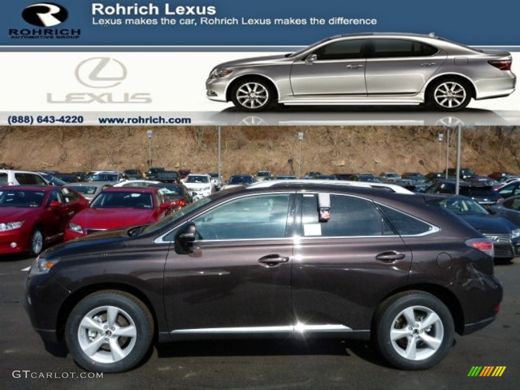 2013 RX 350 AWD - Fire Agate Pearl / Saddle Tan/Espresso Birds Eye Maple photo #1