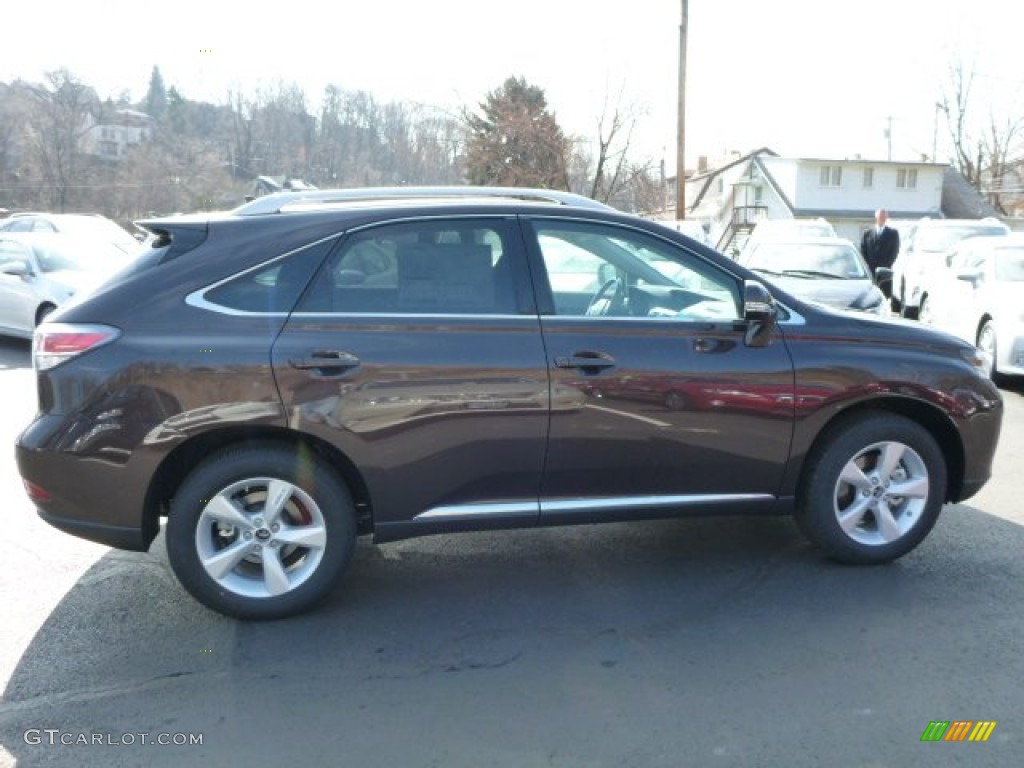 2013 RX 350 AWD - Fire Agate Pearl / Saddle Tan/Espresso Birds Eye Maple photo #5