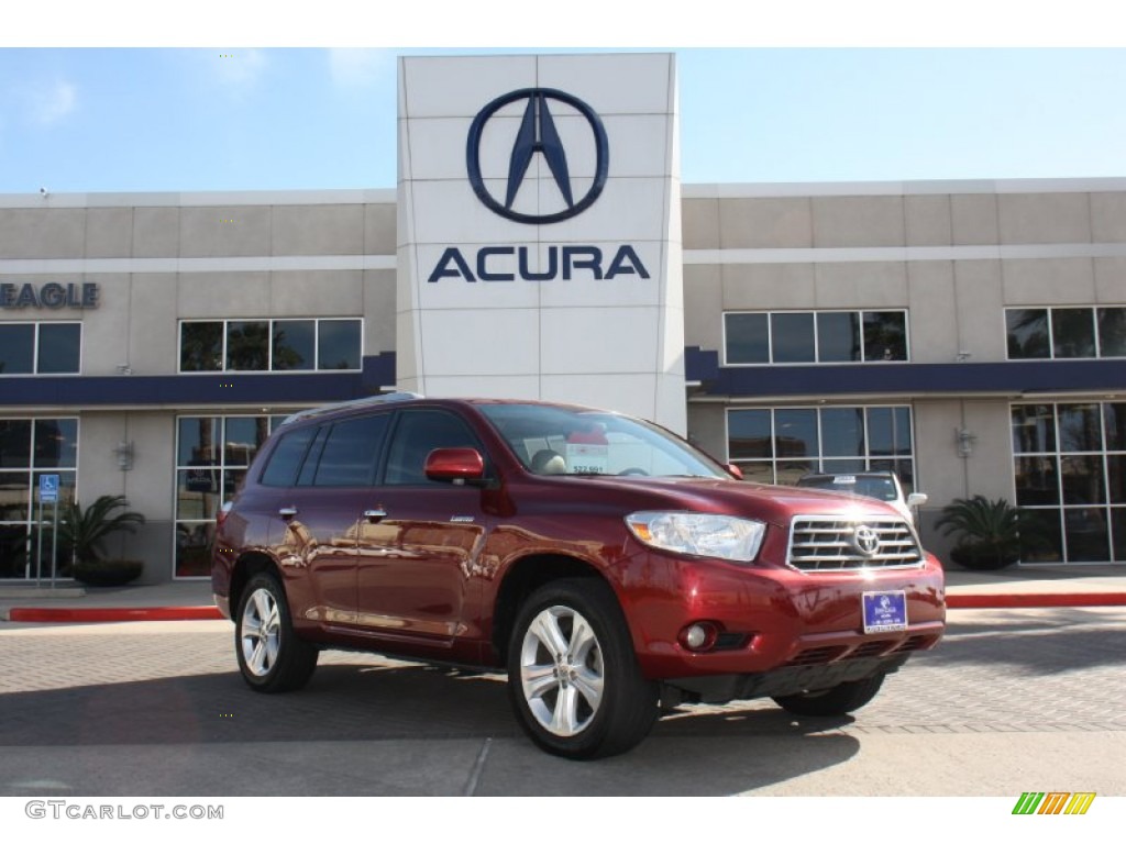 2009 Highlander Limited - Salsa Red Pearl / Sand Beige photo #1