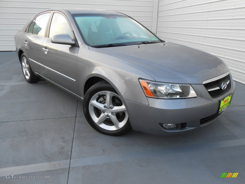 Steel Gray 2008 Hyundai Sonata Limited V6 Exterior Photo #77727408