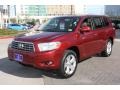 2009 Salsa Red Pearl Toyota Highlander Limited  photo #2