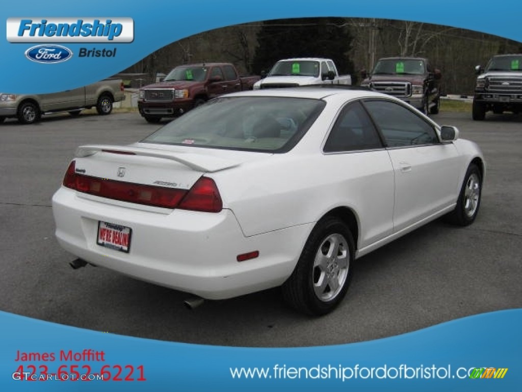 1999 Accord EX V6 Coupe - Taffeta White / Tan photo #6