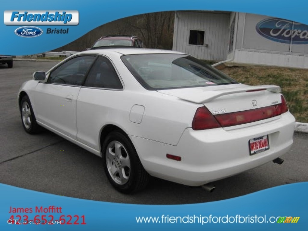 1999 Accord EX V6 Coupe - Taffeta White / Tan photo #8