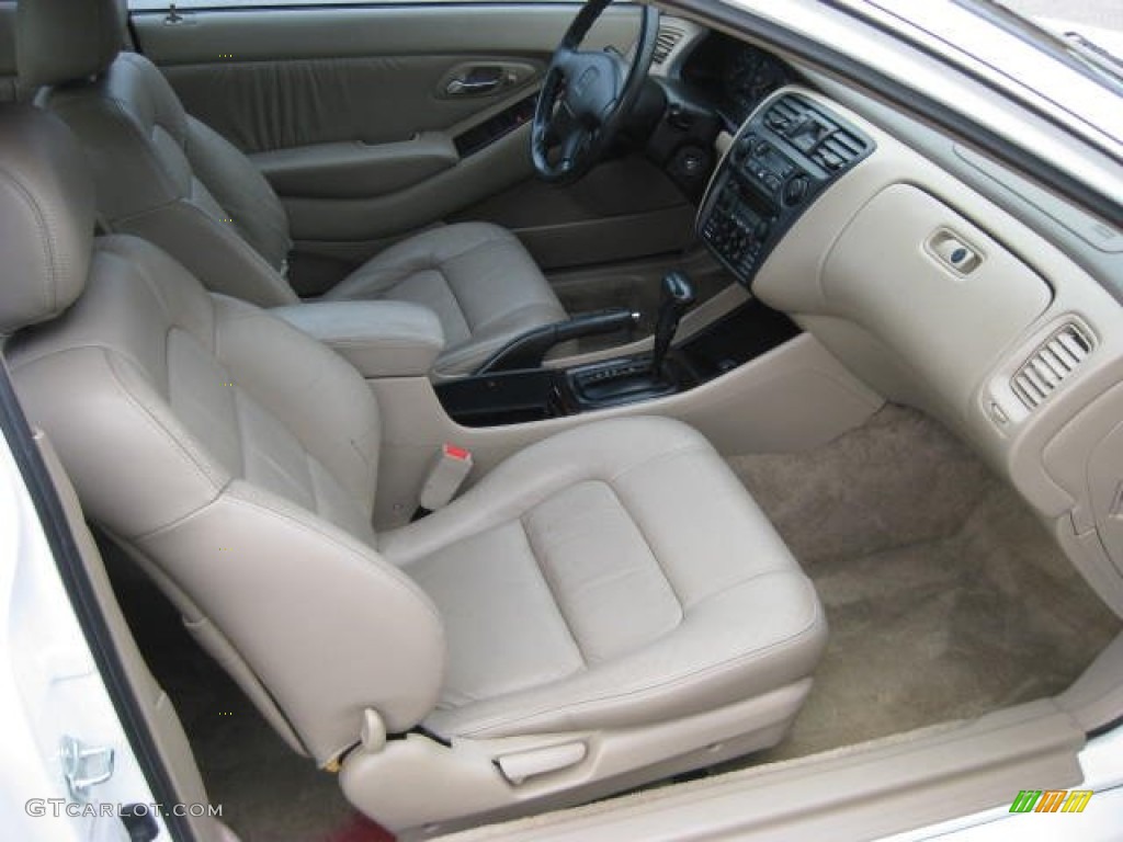 1999 Accord EX V6 Coupe - Taffeta White / Tan photo #15