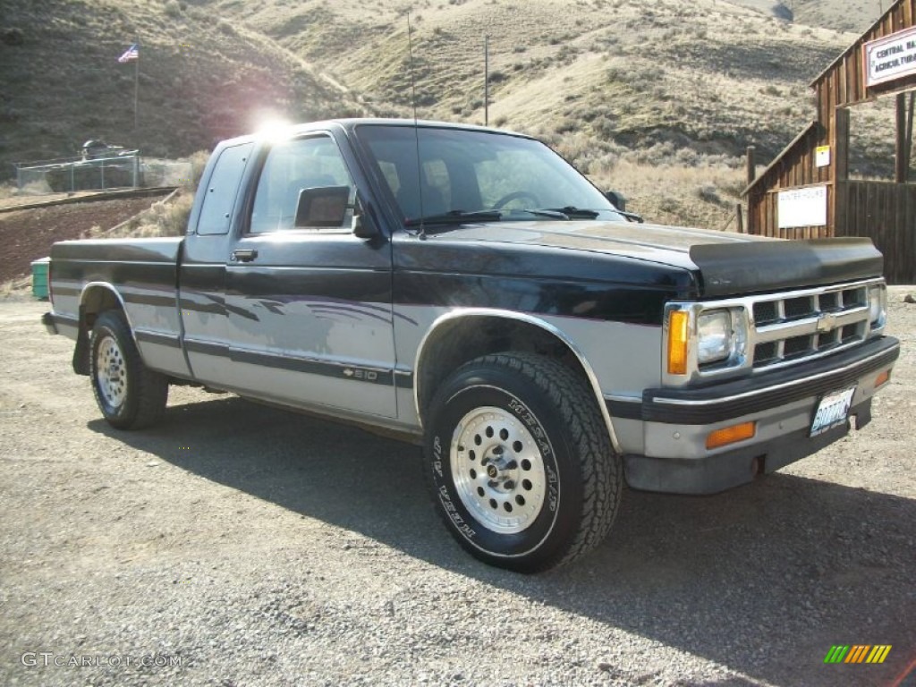 1993 S10 Extended Cab - Black / Gray photo #31