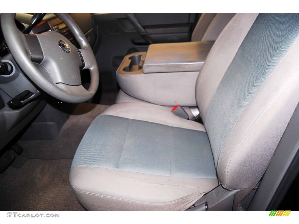 Steel Gray Interior 2007 Nissan Titan Crew Cab Photo #77728809