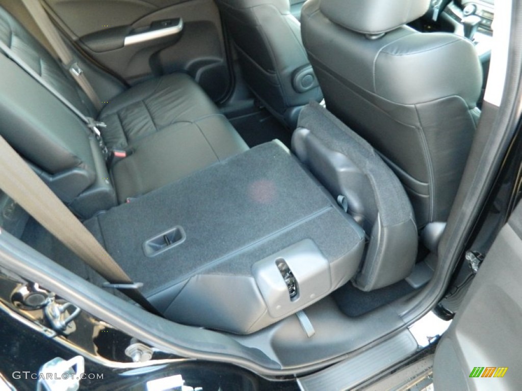2013 CR-V EX-L - Crystal Black Pearl / Black photo #13