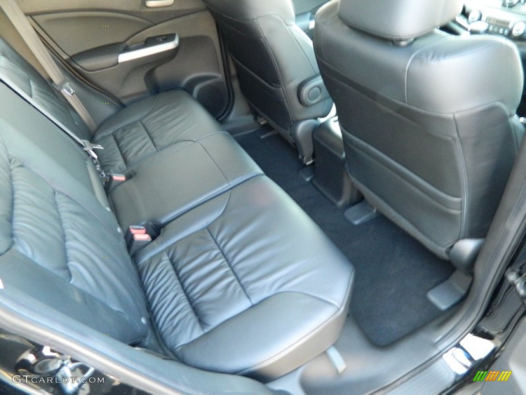 Black Interior 2013 Honda CR-V EX-L Photo #77730540