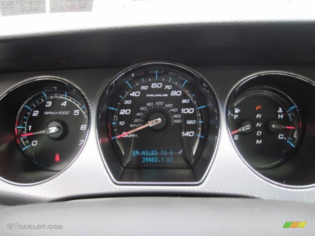 2011 Ford Taurus SHO AWD Gauges Photo #77730552