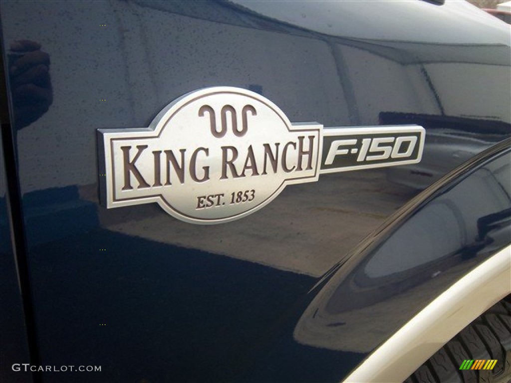 2009 F150 King Ranch SuperCrew 4x4 - Dark Blue Pearl Metallic / Chaparral Leather/Camel photo #6