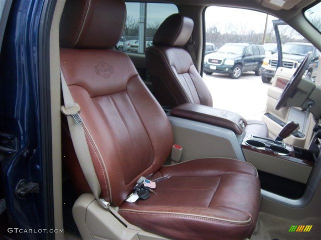 2009 F150 King Ranch SuperCrew 4x4 - Dark Blue Pearl Metallic / Chaparral Leather/Camel photo #26