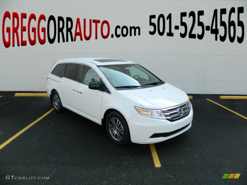 2013 Odyssey EX-L - Taffeta White / Beige photo #1