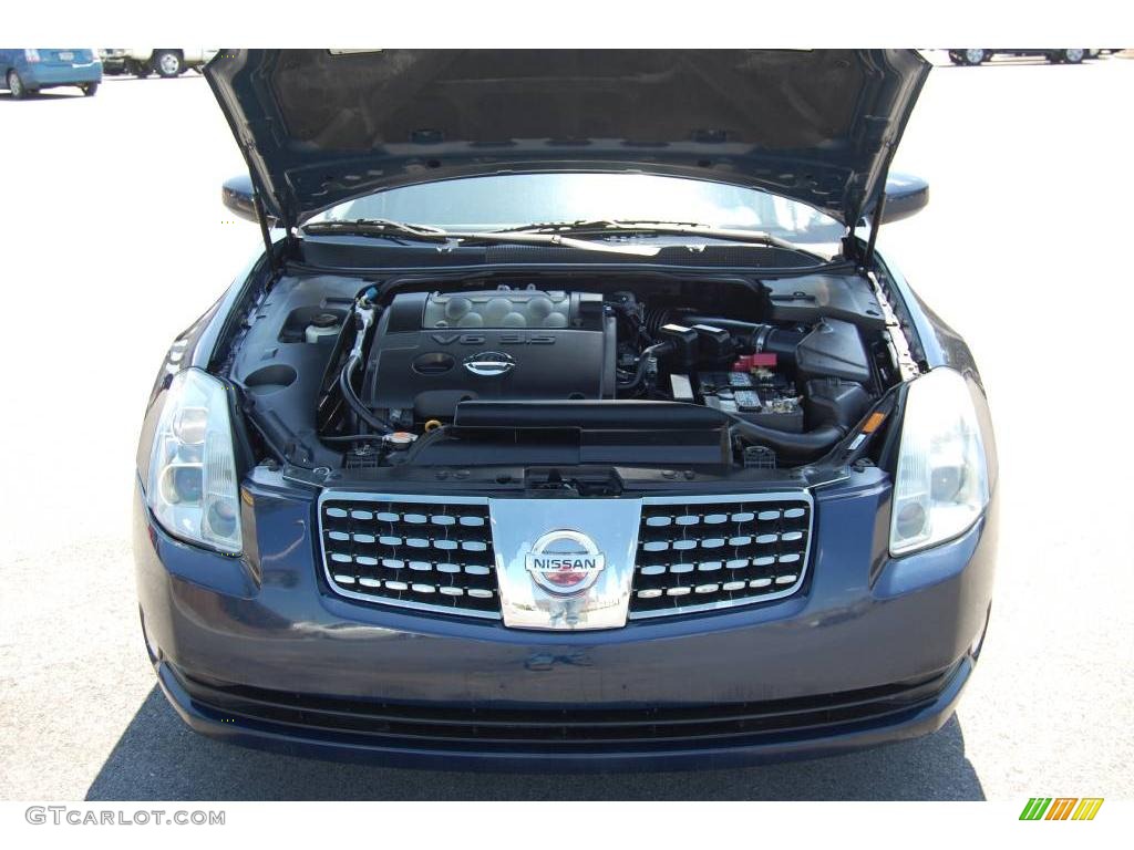 2004 Maxima 3.5 SL - Majestic Blue Metallic / Cafe Latte photo #7