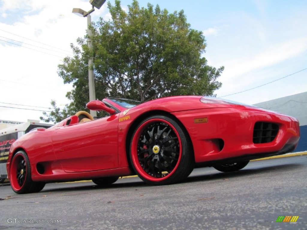 2004 360 Spider F1 - Red / Tan photo #1