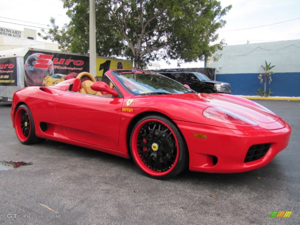 2004 360 Spider F1 - Red / Tan photo #4