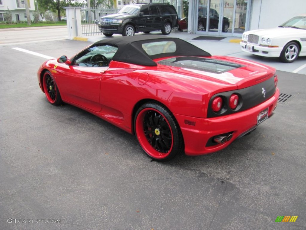 2004 360 Spider F1 - Red / Tan photo #9