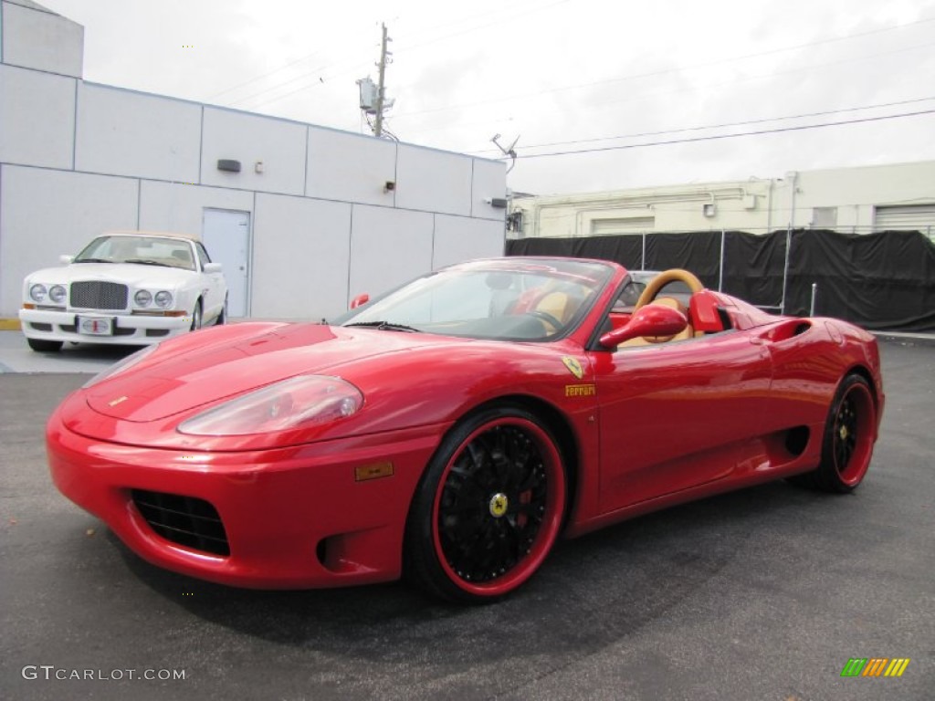 2004 360 Spider F1 - Red / Tan photo #10