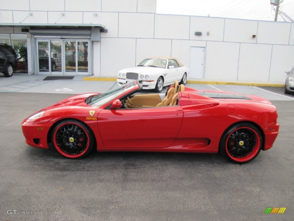 2004 360 Spider F1 - Red / Tan photo #12