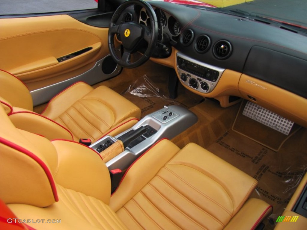 Tan Interior 2004 Ferrari 360 Spider F1 Photo #77733322