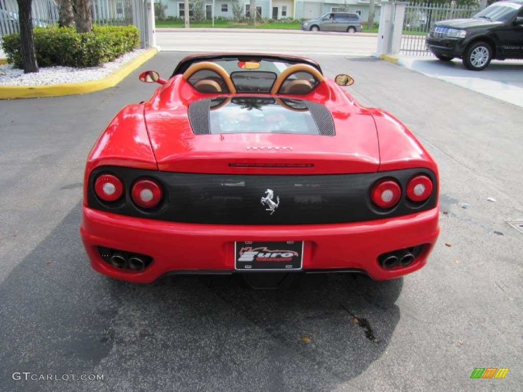 2004 360 Spider F1 - Red / Tan photo #25