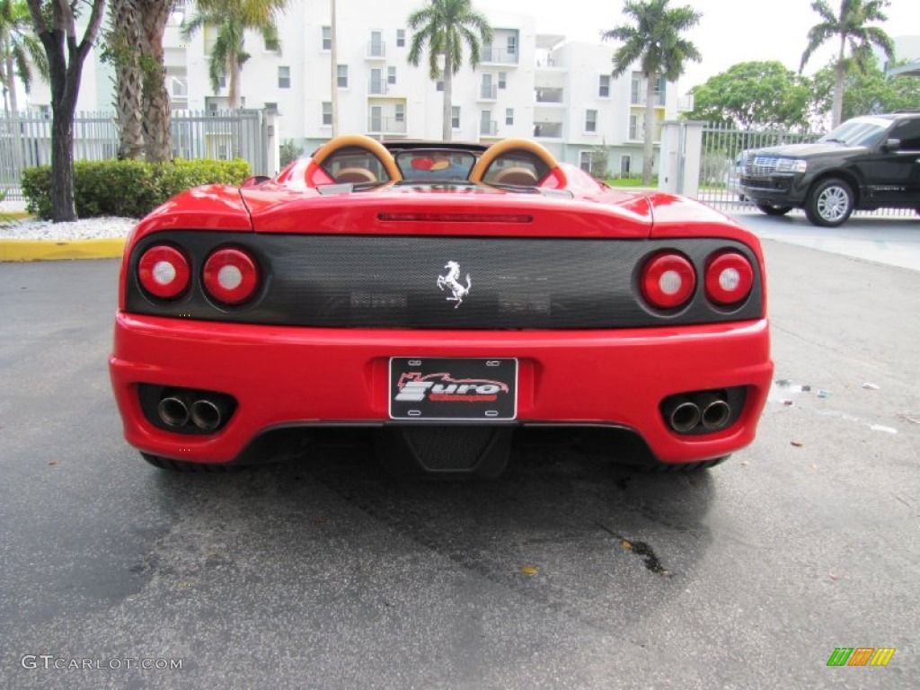 2004 360 Spider F1 - Red / Tan photo #26
