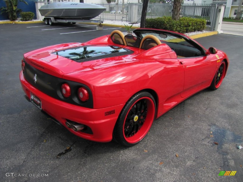 2004 360 Spider F1 - Red / Tan photo #28