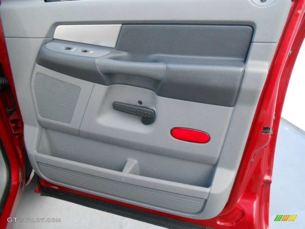2007 Ram 1500 SLT Quad Cab - Inferno Red Crystal Pearl / Medium Slate Gray photo #28